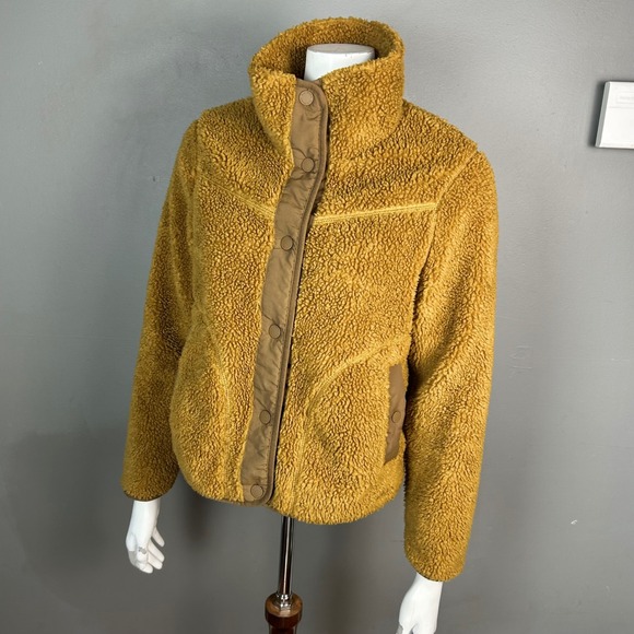 L.L. Bean Sherpa Fleece Jacket women's XS brown Teddy GORPcore Outdoor - Picture 1 of 12